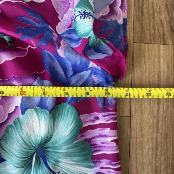 Vintage Hilo Hattie's Womens Muumuu Hawaiian House Dress Size M Floral Tropical - Picture 7 of 10